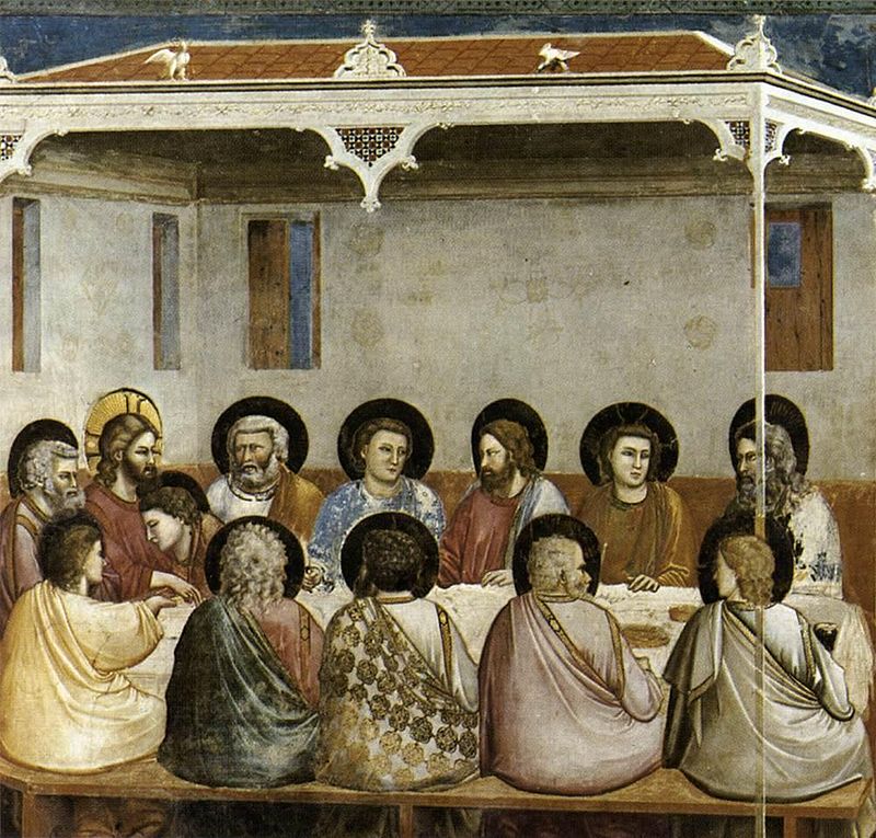 800px-Giotto_di_Bondone_-_No._29_Scenes_from_the_Life_of_Christ_-_13._Last_Supper_-_WGA09214